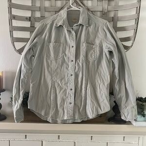 Aventura button up corduroy top, size medium